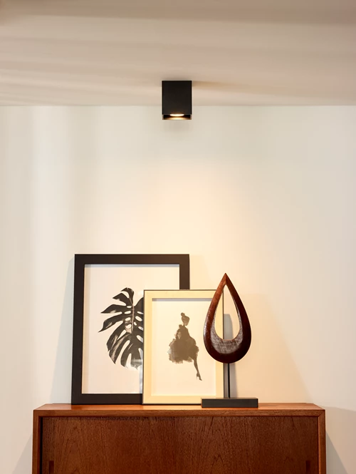 Lucide BODI - Spot plafond - 1xGU10 - Noir - ambiance 1